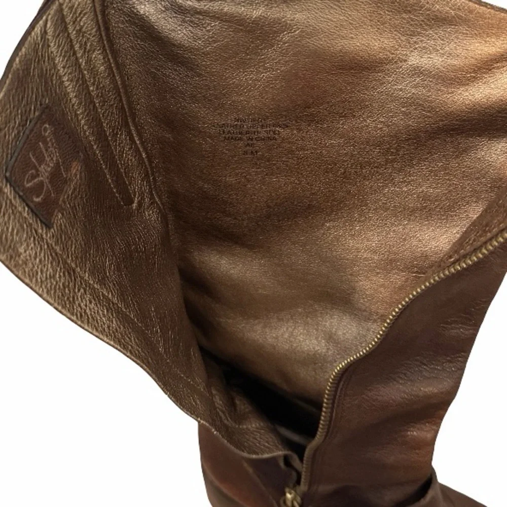 Studio Brown Over the Knee Boots Size 8
